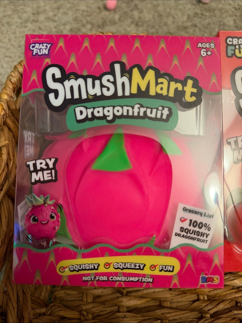 SmushMart Jumbo Squishy Bundle- Dragonfruit, Red Apple, Rainbow Layer Cake 3 pcs - Picture 3 of 5